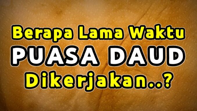 maxresdefault (6) puasa daud untuk pemula