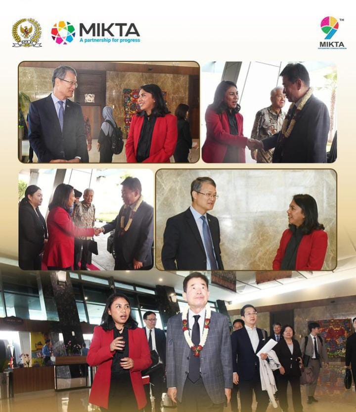 Saksikan momen hangat saat Irine Yusiana Roba Putri menyambut delegasi Korea Selatan dalam Forum MIKTA Jakarta.