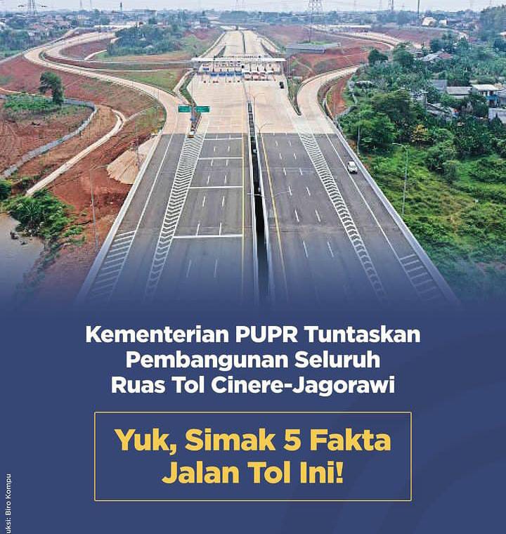 JORR 2 Makin Kuat: KemenPUPR Umumkan Rampungnya Tol Cinere-Jagorawi