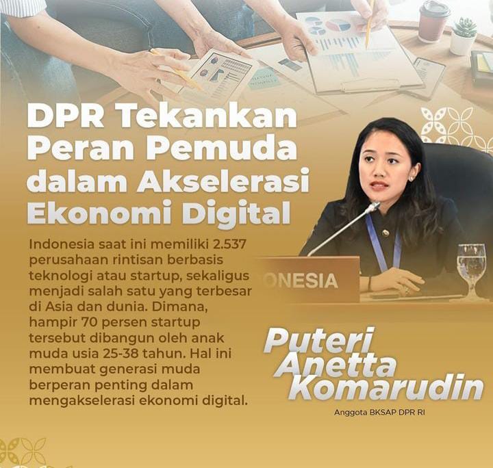 Puteri Komarudin dari DPR RI mendorong peran penting pemuda dalam ekonomi digital. Temukan wawasan mengenai proyeksi pertumbuhan ekonomi digital Indonesia yang mengejutkan!