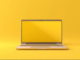 layar laptop kuning