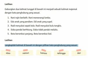 kalimat majemuk setara dengan kata kontes