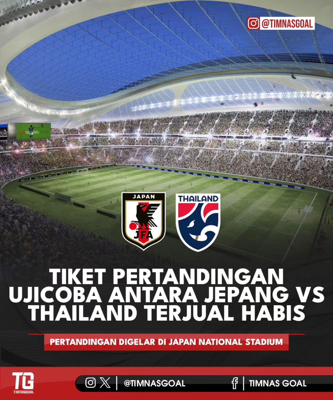 Penggemar sepak bola, siap-siap untuk pertarungan seru antara Jepang dan Thailand di Toyo Tires Cup! Tiket sudah habis, jangan lewatkan aksi hebat pada 1 Januari 2024.