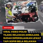 Video Kontroversial: Polisi Menghentikan Ambulans yang Mengangkut Pasien, Komunitas Pemandu Ambulans Terlibat Cekcok