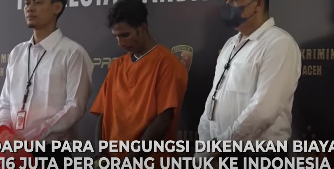 Satu pengungsi Rohingya dengan inisial MA (35) menjadi tersangka