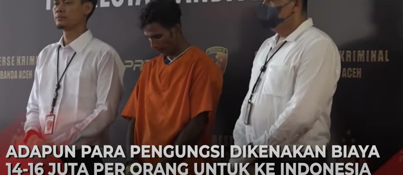 Satu pengungsi Rohingya dengan inisial MA (35) menjadi tersangka