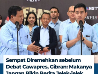 reaksi kontroversial Gibran Rakabuming Raka dalam debat Cawapres.