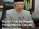 Wapres Ma'ruf Amin menegaskan urgensi Wapres yang sesuai perannya.