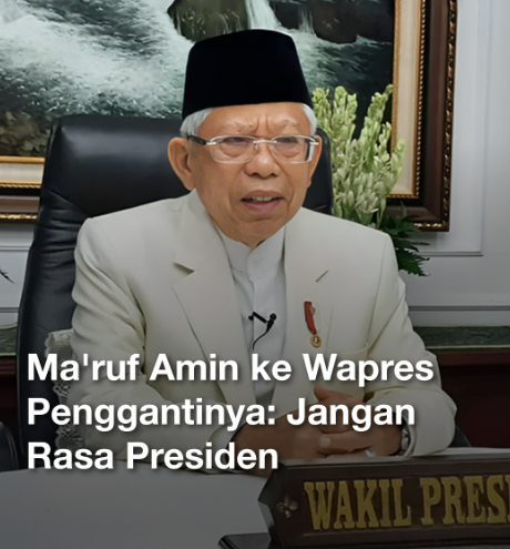 Wapres Ma'ruf Amin menegaskan urgensi Wapres yang sesuai perannya.