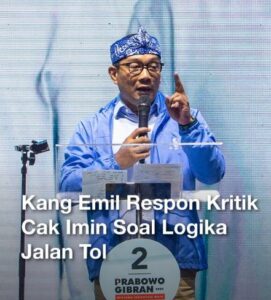 Kritik Jalan Tol, Ridwan Kamil Beri Jawaban Tajam