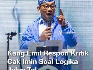 Kritik Jalan Tol, Ridwan Kamil Beri Jawaban Tajam