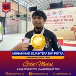 Emas untuk Indonesia! Muhammad Sejahtera Dwi Putra Juara Menembak 10m Running Target Men Asian Rifle/Pistol Championship 2024