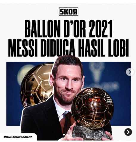 Messi di Ballon d'Or 2021 Diragukan