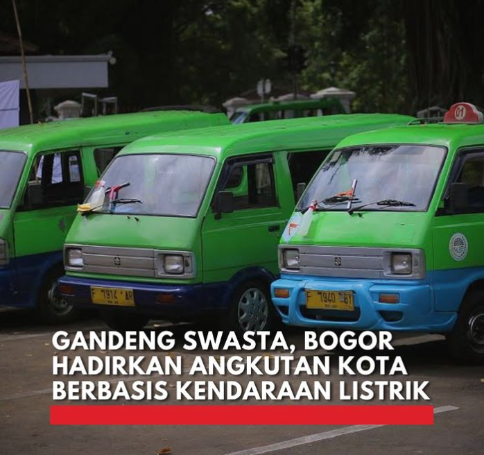 Revitalisasi Transportasi! Pemkot Bogor Luncurkan Angkot Listrik Ramah Lingkungan