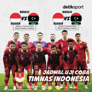 Timnas Indonesia Uji Coba Lawan Libya, Dua Kali!