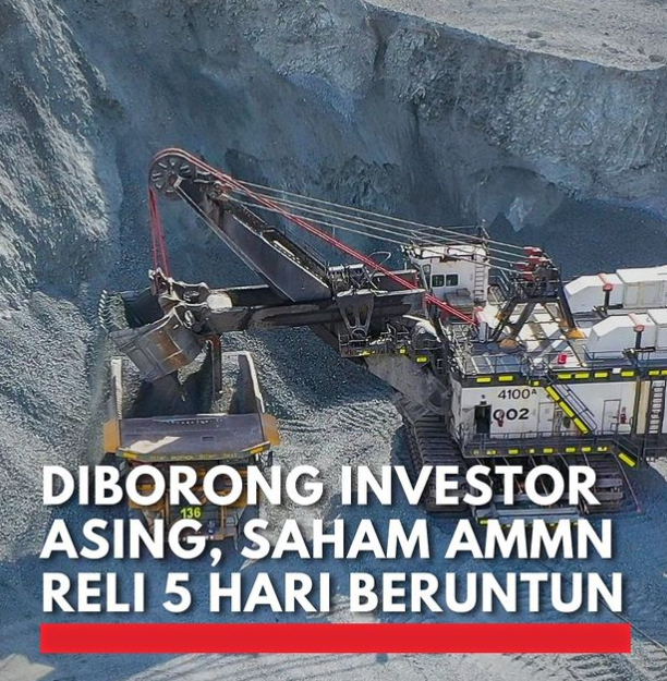 Rekor Kenaikan! Saham PT AMMN Melesat 4,71%, Investor Asing Borong Terus!