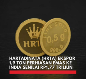 HRTA Gandeng RKDS: Ekspor Perhiasan Emas 1.920 Kg ke India!