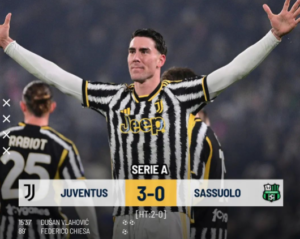 Juventus Menang Telak 3-0 atas Sassuolo