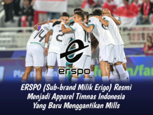 ERSPO sebagai Apparel baru Timnas Indonesia