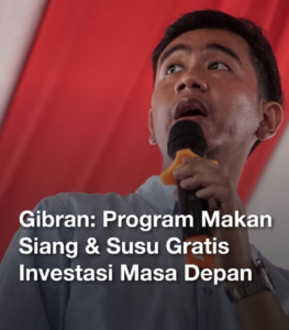 Calon wakil presiden nomor 2, Gibran, memaparkan program inovatifnya