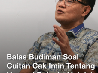 Budiman Sudjatmiko Bongkar Fakta