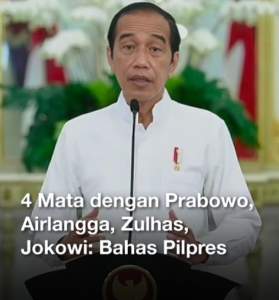 Jokowi mengatasi isu netralitas dalam pertemuan santap bersama ketua partai terkemuka.