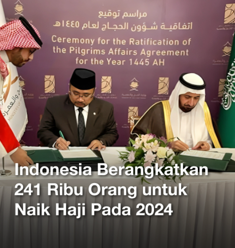 pemerintah yang akan memberangkatkan 241 ribu jamaah haji.