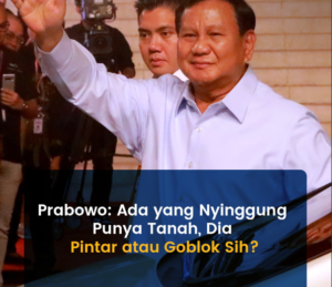 Prabowo menyingkap misteri tanahnya dalam Debat Capres 2024.