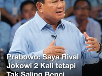 Prabowo, merayakan cinta terhadap Indonesia di tengah rivalitas politik.