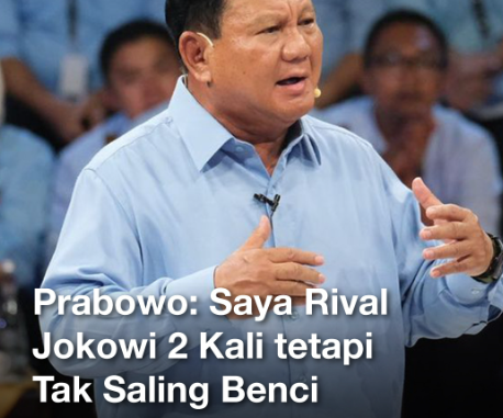 Prabowo, merayakan cinta terhadap Indonesia di tengah rivalitas politik.