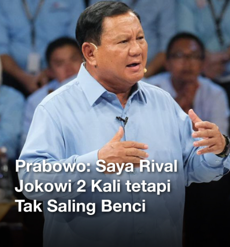 Prabowo, merayakan cinta terhadap Indonesia di tengah rivalitas politik.