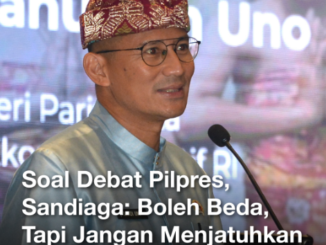 Sandiaga Uno mengusulkan revolusi dalam format debat Pilpres 2024.