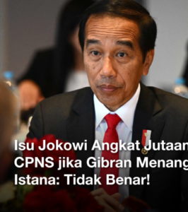 Ari Dwipayana tegaskan tidak ada janji CPNS dari Jokowi.