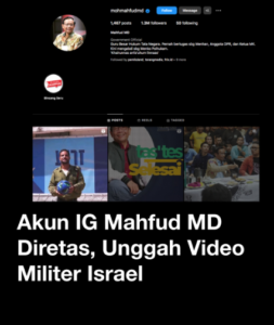 Mahfud MD Dihack