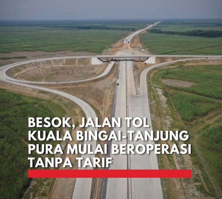 Hutama Karya membuka tol baru! Binjai – Langsa sepanjang 19 Km gratis mulai 29 Januari. Berita terpanas di dunia transportasi!