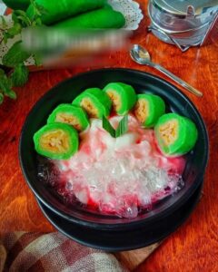 resep es pisang ijo