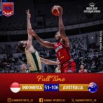 Timnas Basket Indonesia Takluk 51-106 dari Australia di Kualifikasi FIBA Asia Cup 2025