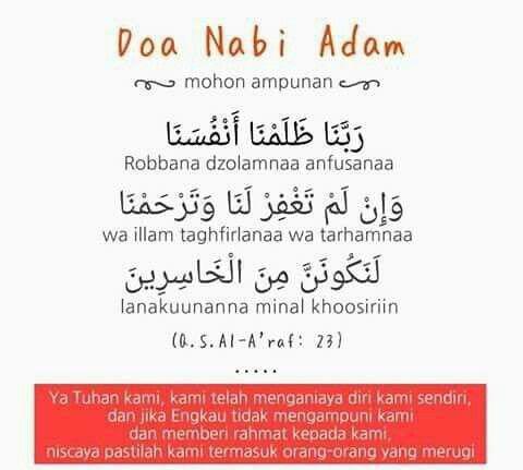 Doa Nabi Adam