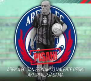 Arema FC resmi berpisah dengan Fernando Valente