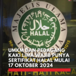 UMKM dan PKL : Wajib Punya Sertifikat Halal 17 Oktober 2024