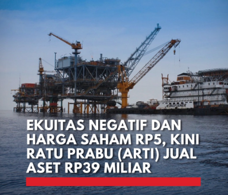 PT Ratu Prabu Energi Tbk, penjualan rig, ARTI, migas, Lekom Maras, aset, keuntungan.