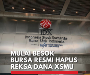 Bursa Efek Indonesia mengumumkan penghapusan pencatatan Reksa Dana Syailendra ETF MSCI XSMU, dimulai 21 Februari 2024.