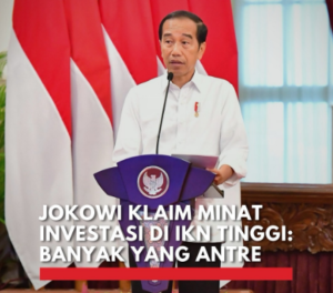 Jokowi mendorong pembangunan infrastruktur di IKN, menekankan pentingnya ekosistem yang berkelanjutan untuk menarik investasi pasca pemilu.